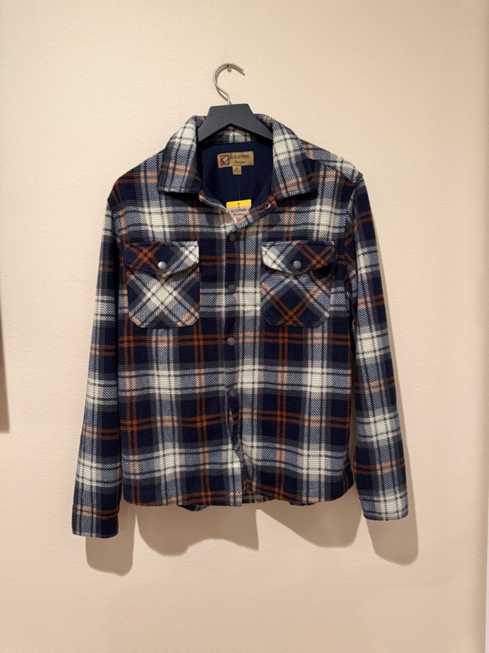 NWT BC Clothing Men's Plaid Flannel Shirt Jacket